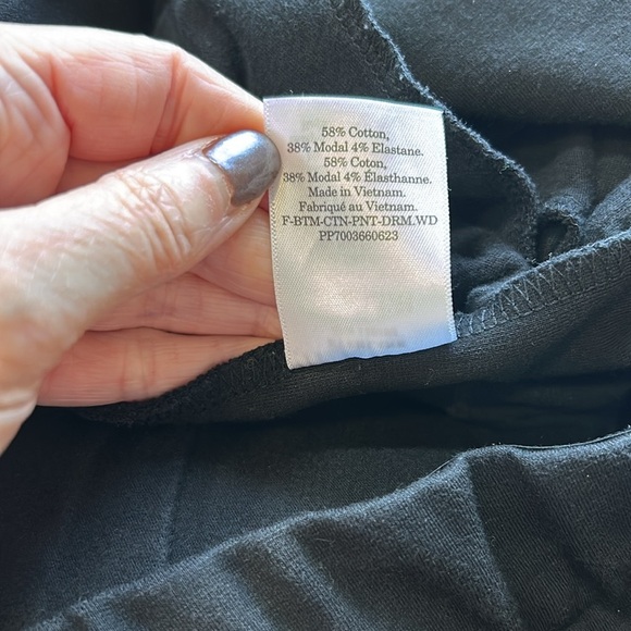 EVERLANE The Dream Pant Black Tailored Sweatpant Pockets Double Knit Sz L - Picture 14 of 16